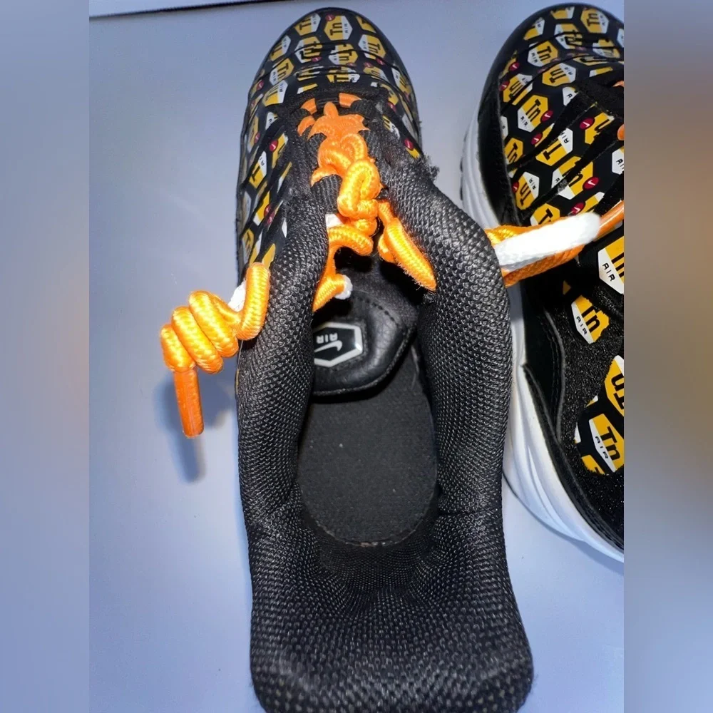 Nike Air Max Plus QS PS Child Size 13C Allover Logo Black Sneakers BQ1936-002 13